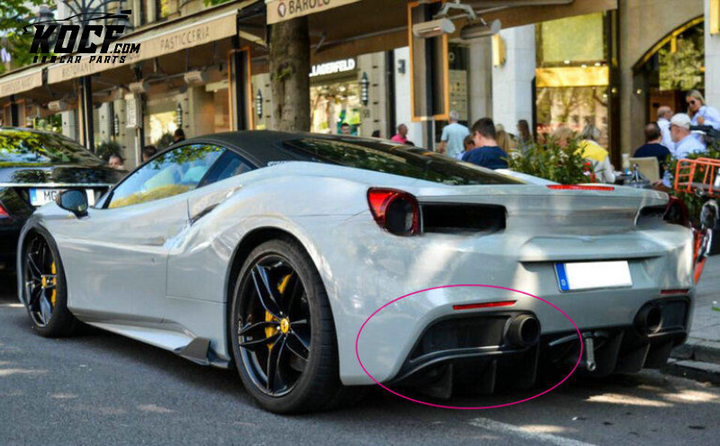 FERRARI 488 GTB CP TYPE EXHAUST SURROUND TRIM