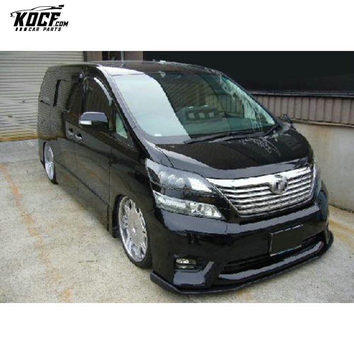 08-15 ALPHARD VELLFIRE 20 SERIES AH20 SS STYLE FRONT LIP (CAN FIT BOTH OE & SS FRONT BUMPER)