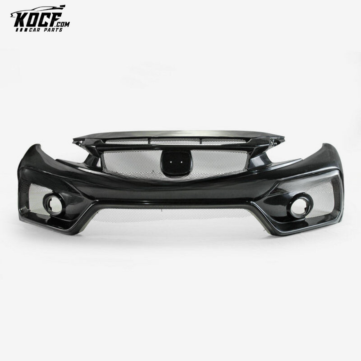 17 ONWARDS CIVIC TYPE R FK8 VRSAR2 STYLE FRONT BUMPER 2PCS (WITH EMBLEM BASE)