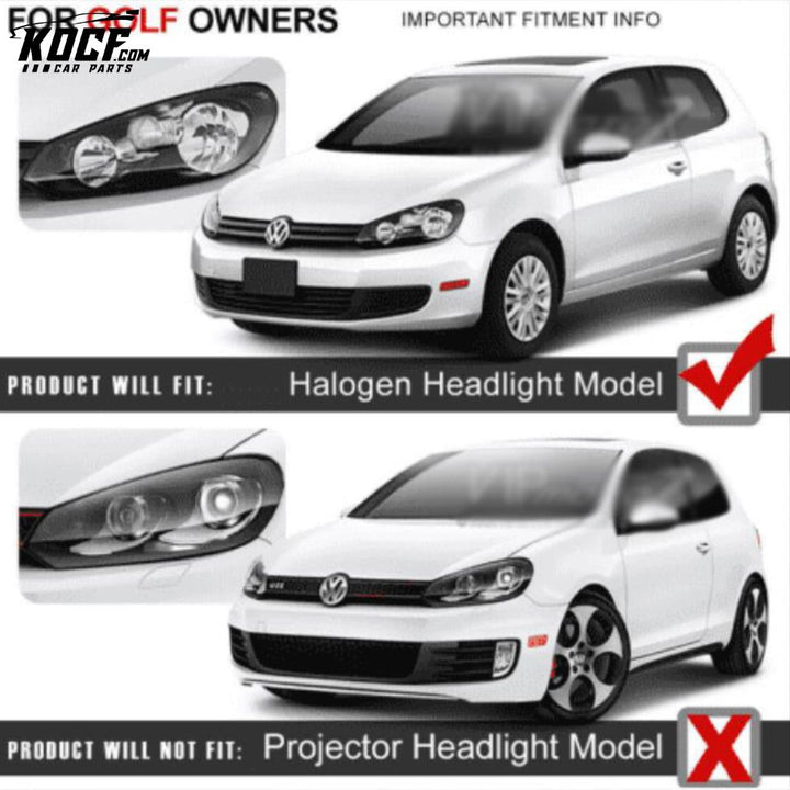 LED Headlights For Volkswagen Golf Mk6 2009-2014