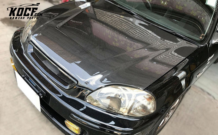 99-00 EK CIVIC VENTED BONNET(140X152X13)