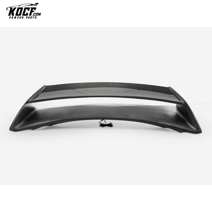 09 ONWARDS 370Z Z34 AM STYLE REAR WING (WITH BRAKE LIGHTS) FIBERGLASS - USA WAREHOUSE