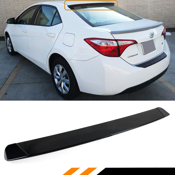 Rear Window Roof Spoiler Compatible 2014-2019 Toyota Corolla 4 Door Sedan Model