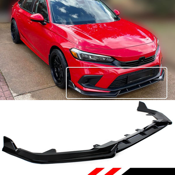 Front Bumper Lip Splitter Kit Compatible For 2022+ Honda Civic All Models