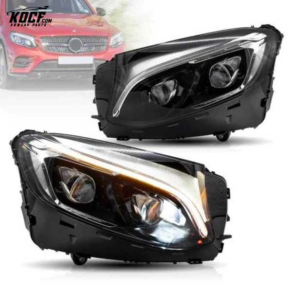 2016-2019 Mercedes Benz GLC X253/C253 LED Headlights (OEM Style)