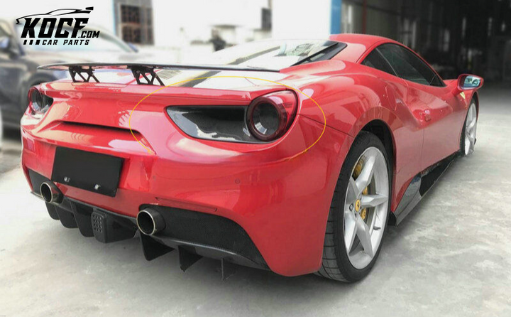 FERRARI 488 GTB N TYPE REAR LIGHT SURROUND (ALSO FIT SPYDER)