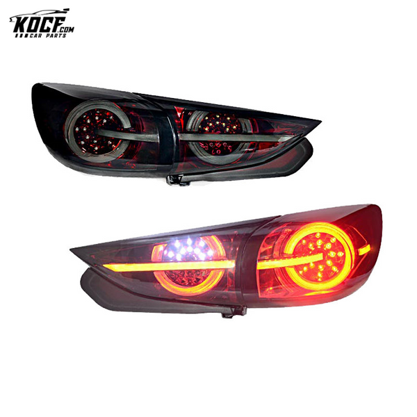 2014-2018 Mazda 3 Hatchback LED Tail Lights With Dynamic Turn Signals