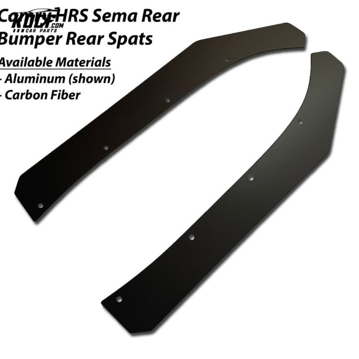 Carbon Fiber or Aluminum Rear Spats Splitters for Rear Bumper of 2018-2024 Toyota Camry