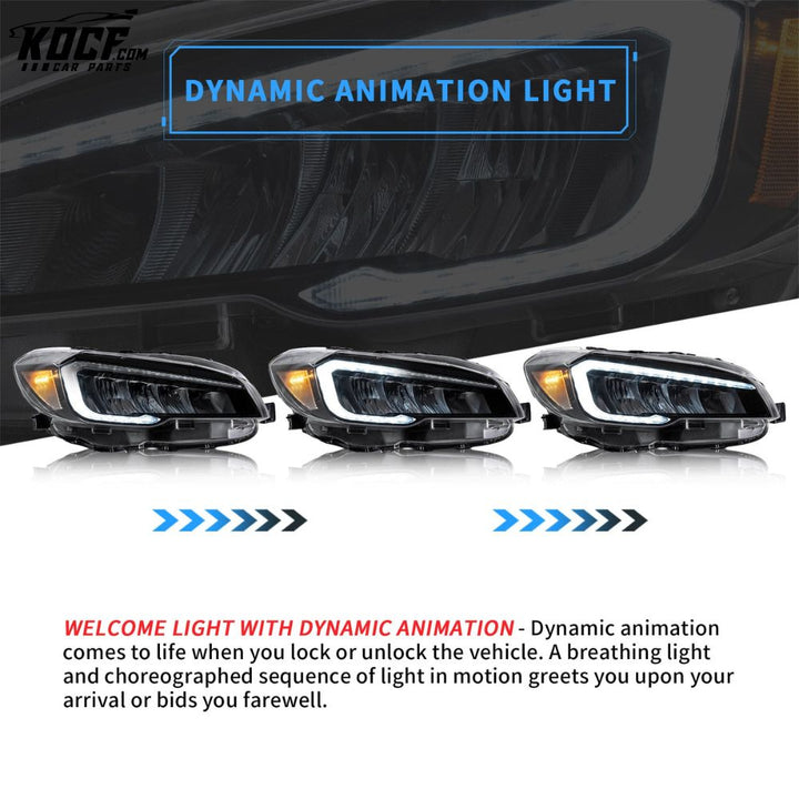 LED Headlights For Subaru WRX 2015-2021