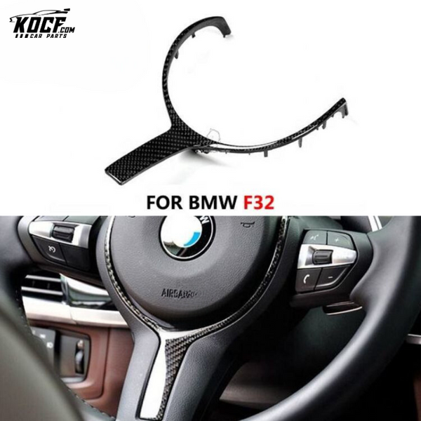 Car carbon steering wheel cover for BMW F22 F30 F32 F33 F36 F06 F12 F13 X5 F15 F16 M SPORT