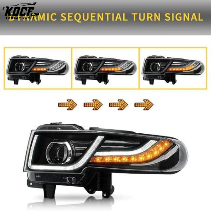 LED Headlights With Grille For Toyota Fj Cruiser 2007-2015