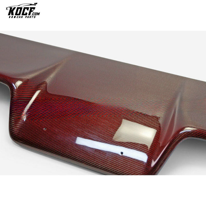 03-08 Z33 350Z INFINITI G35 COUPE 2D JDM TS STYLE REAR DIFFUSER 6PCS (WITH FITTING) RED CARBON FIBER - USA WAREHOUSE