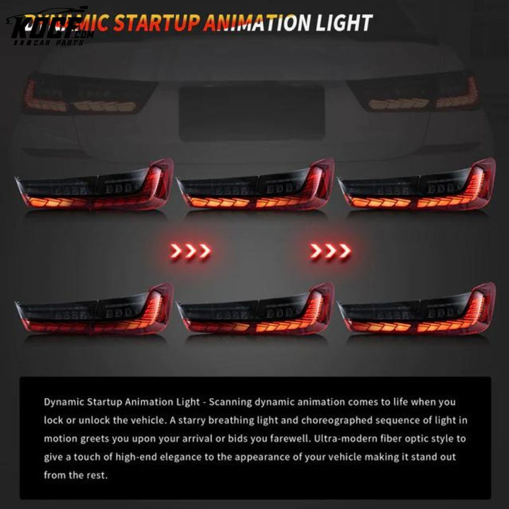 LED Tail Lights Fits 2019+ BMW 3-Series G20 Aftermarket Rear Lamps