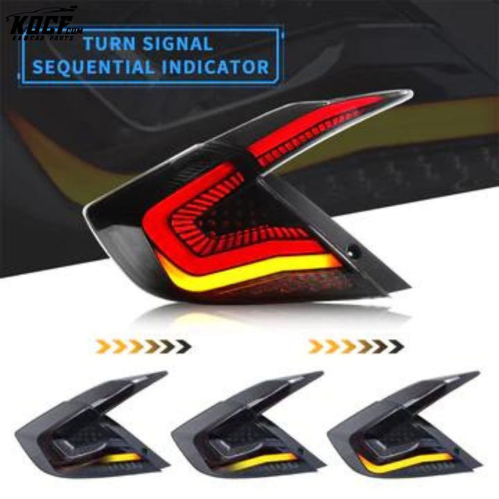 Led Rear lamps For 2016-2021 Honda Civic Sedan 10th Gen Aftermarket Tail Lights