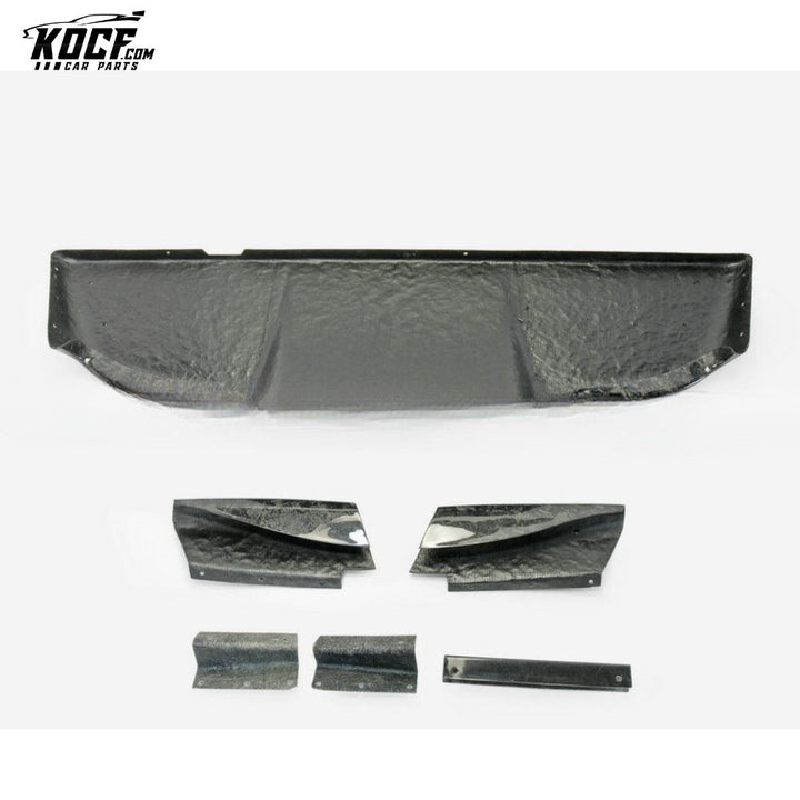 03-08 Z33 350Z INFINITI G35 COUPE 2D JDM TS STYLE REAR DIFFUSER 6PCS (WITH FITTING) FORGED CARBON LOOK - USA WAREHOUSE