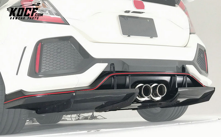 17 ONWARDS CIVIC TYPE R FK8 VRSAR1 STYLE REAR DIFFUSER