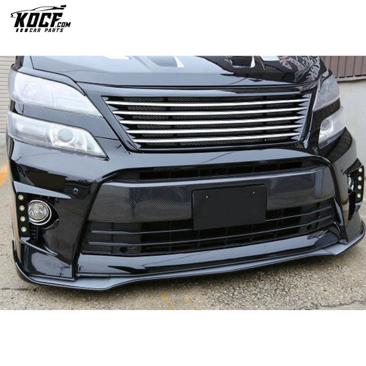 08-15 ALPHARD VELLFIRE 20 SERIES AH20 SS STYLE FRONT LIP (CAN FIT BOTH OE & SS FRONT BUMPER)