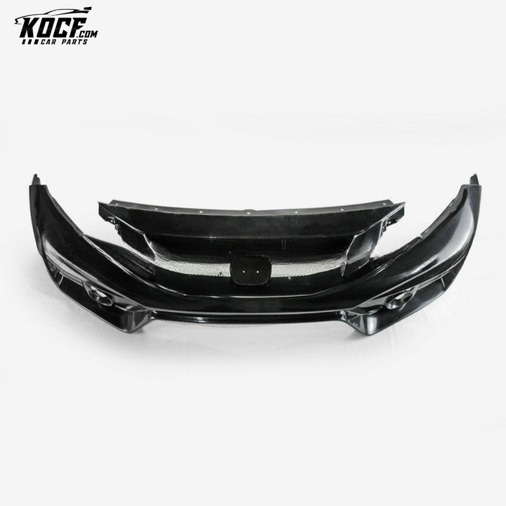 17 ONWARDS CIVIC TYPE R FK8 VRSAR2 STYLE FRONT BUMPER 2PCS (WITH EMBLEM BASE)