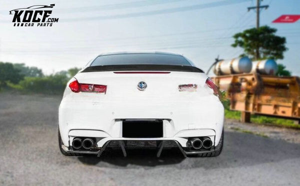 M6 BMW 6 SERIES E63 E64 F06 F12 F13 G32 E-Style Real Carbon Fiber Rear Diffuser 3Pcs (Real M6)