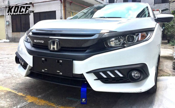 2016-2018 10TH GEN CIVIC FC HOOD COVER LIP STICK ON TYPE