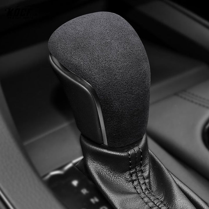 Suede Alcantara Interior Accessory Gear Stick Shift Knob Cover for Toyota Camry, Corolla, Avalon