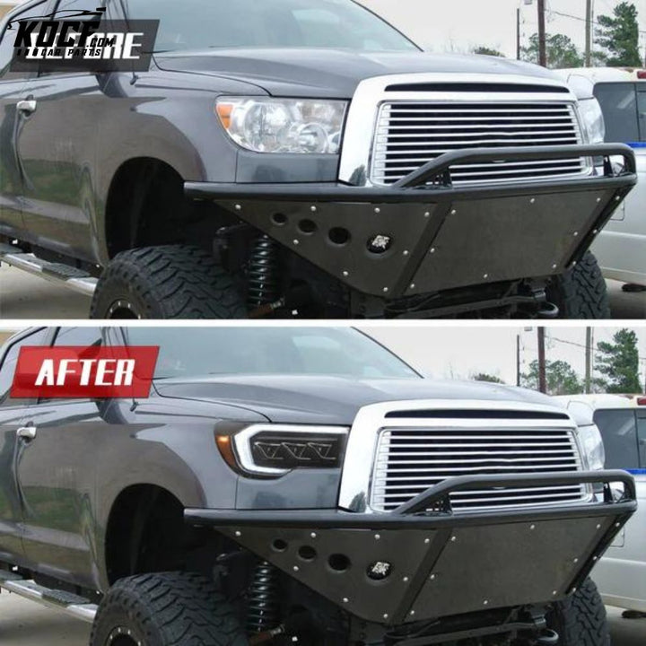 LED Headlights For [2007-2013 Toyota Tundra] and [2008-2020 Toyota Sequoia] Front Lights