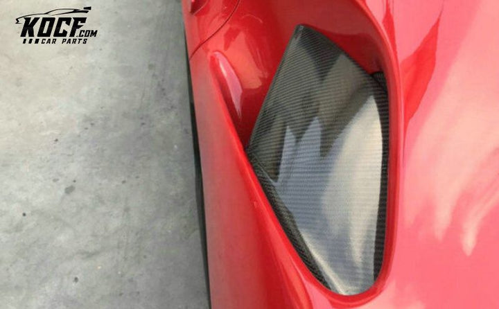 FERRARI 488 GTB N TYPE SIDE AIR VENTS SCOOP (ALSO FIT SPYDER)