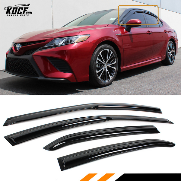 Wavy Window Visor Rain Guard Deflector for 2018-2024 Toyota Camry