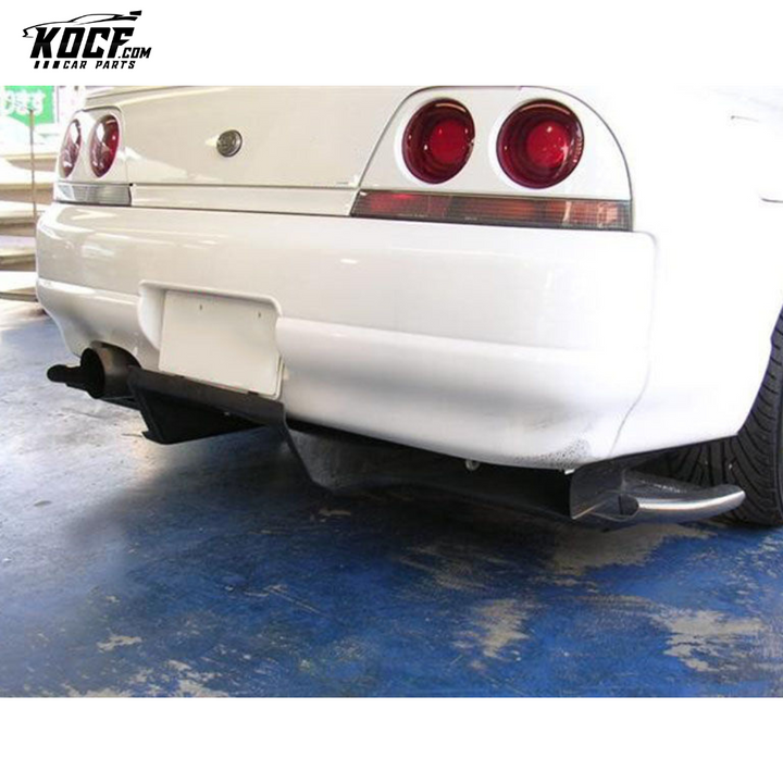 SKYLINE R33 GTR TOP-SECRET TYPE 2 REAR DIFFUSER W/ METAL FITTING ACCESSORIES (5PCS) - USA WAREHOUSE