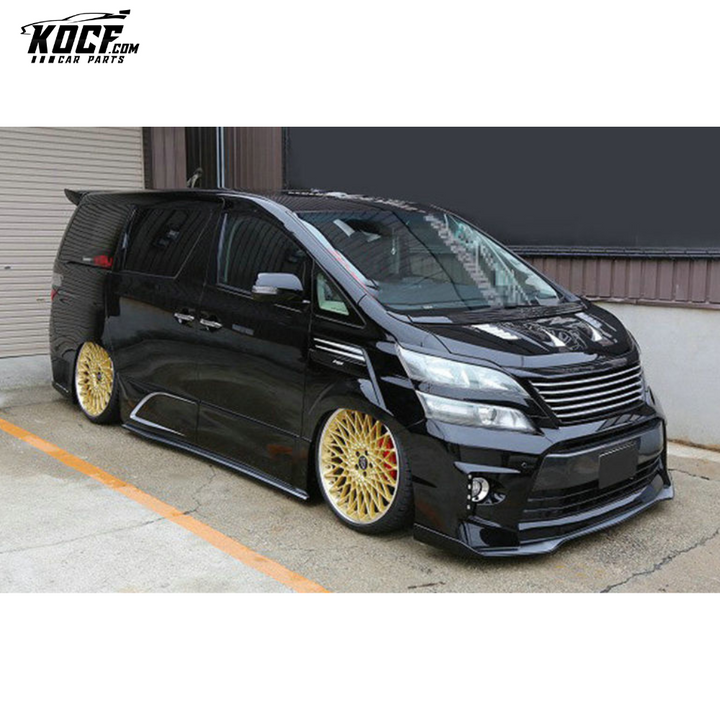 08-15 ALPHARD VELLFIRE 20 SERIES AH20 SS STYLE FRONT LIP (CAN FIT BOTH OE & SS FRONT BUMPER)