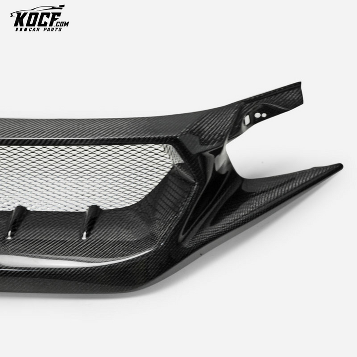 17 ONWARDS CIVIC TYPE R FK8 JS STYLE FRONT GRILL (ALSO FIT FC1/FK7 NEED CUT ONE SHORT PANEL) FIBERGLASS - USA WAREHOUSE