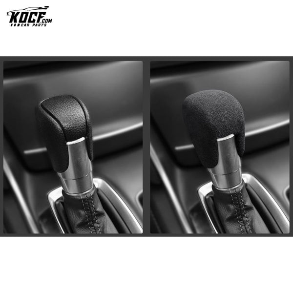 Suede Car Interior Decoration Accessories Alcantara Gear Shift Handle Knob Cover Panel for Honda Accord 2018 2019 2020 2021 2022 2023