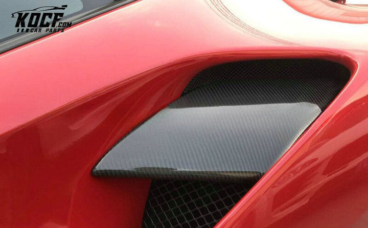 FERRARI 488 GTB N TYPE SIDE AIR VENTS SCOOP (ALSO FIT SPYDER)