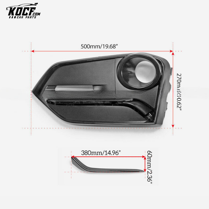 CIVIC FK8 TYPE R FRONT FOG LIGHT COVER REPLACEMENT (FOR FK8 PRE-FACELIFT ONLY)