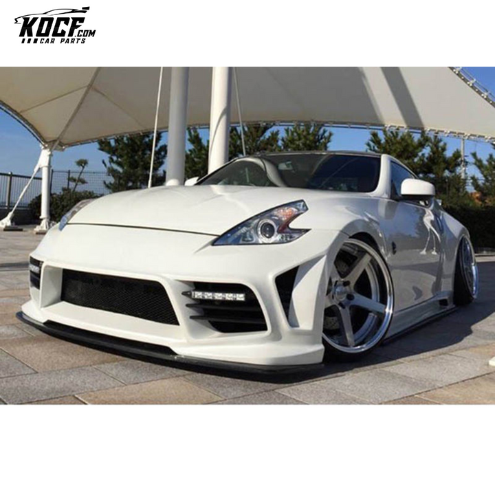 09 ONWARDS 370Z Z34 WBS STYLE FRONT SPLITTER FIBERGLASS - USA WAREHOUSE