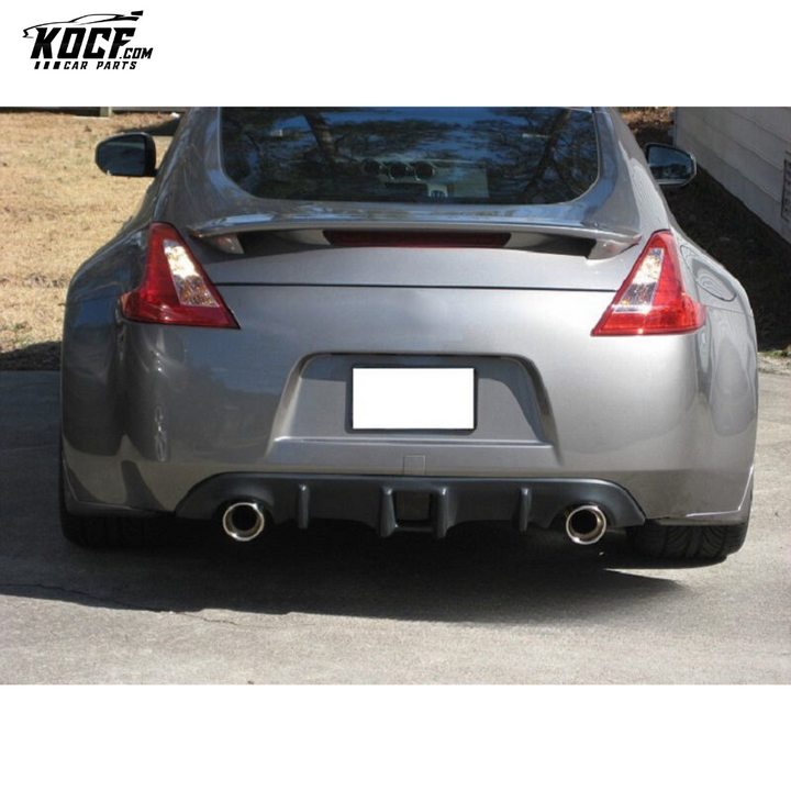 09 ONWARDS 370Z Z34 REAR BUMPER DIFFUSER FORGED CARBON LOOK- USA WAREHOUSE