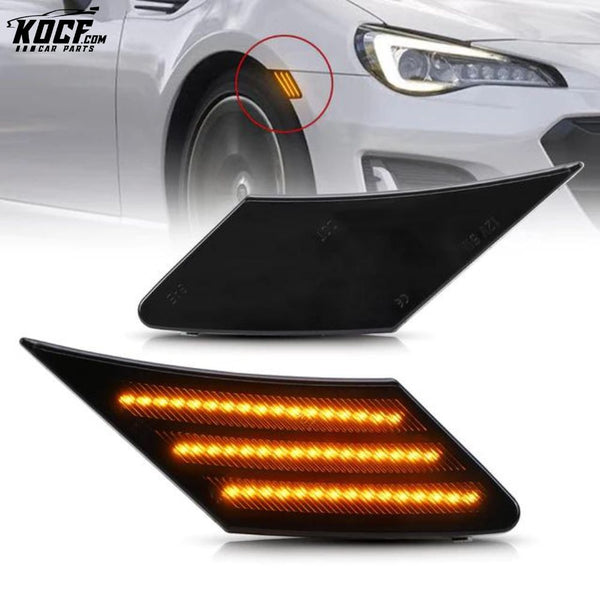 LED Side Marker Lamps Fit 2012-2020 Subaru BRZ Scion FRS Toyota GT86 with Amber Daytime Running Lights (Not Turn Signal)