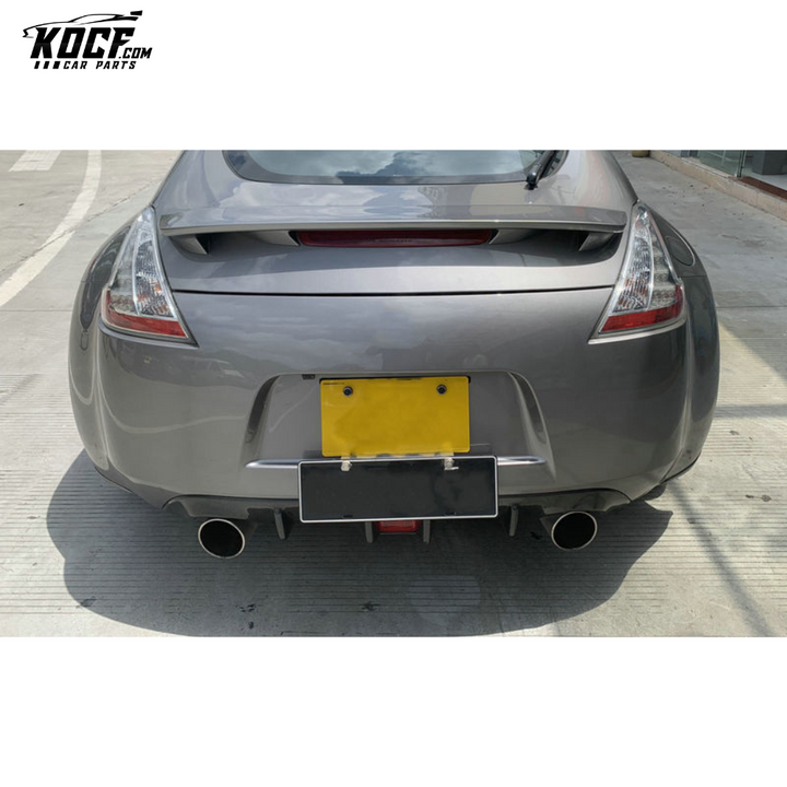 09 ONWARDS 370Z Z34 REAR BUMPER DIFFUSER FORGED CARBON LOOK- USA WAREHOUSE