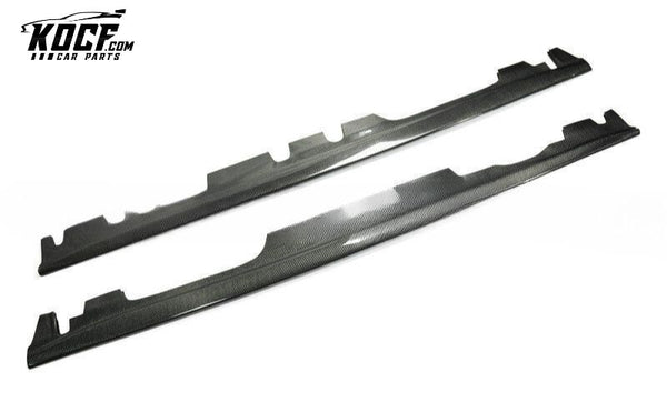 2008-2012 BMW 3 SERIES E30 E36 E46 E90 E91 E92 E93 F30 F31 F34 G20 Coupe Convertible M3 GTR-S Real Carbon Fiber Side Skirt Extension (205x20cm)