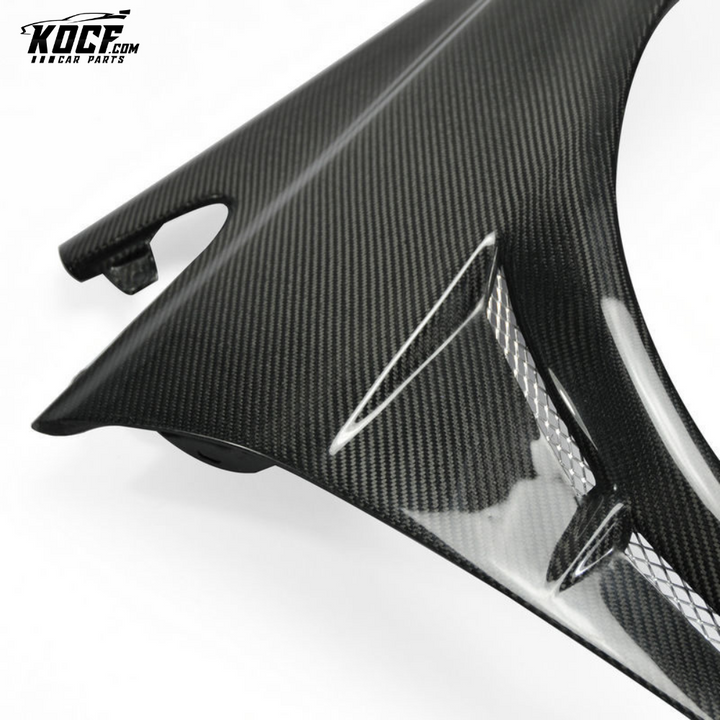 9TH GENERATION CIVIC 2012-2014 FB2 FB4 FB6 JS STYLE VENTED WIDER FRONT FENDER +20MM CARBON FIBER- USA WAREHOUSE