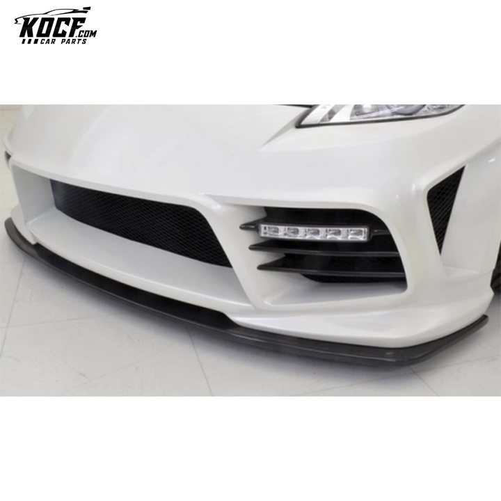 09 ONWARDS 370Z Z34 WBS STYLE FRONT SPLITTER FIBERGLASS - USA WAREHOUSE