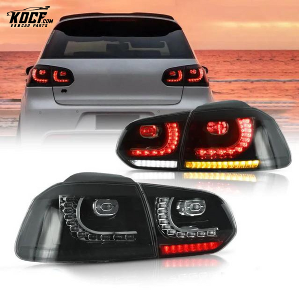 LED Tail lights For 2009-2014 Volkswagen Golf 6 MK6 Pair