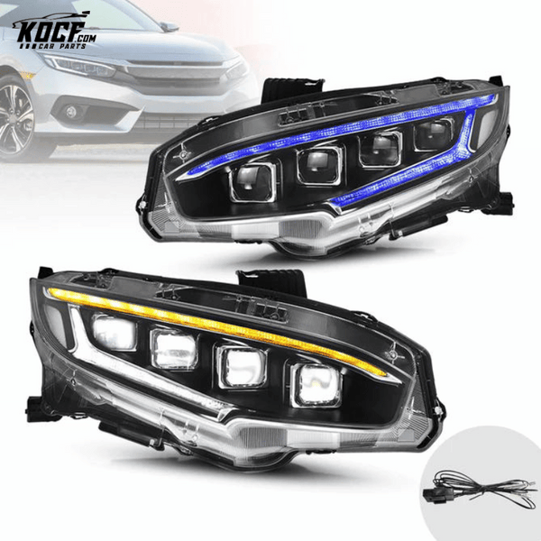 2016-2021 Honda Civic LED Headlights Front Lights Assembly [Sedan, Hatchback, Coupe]