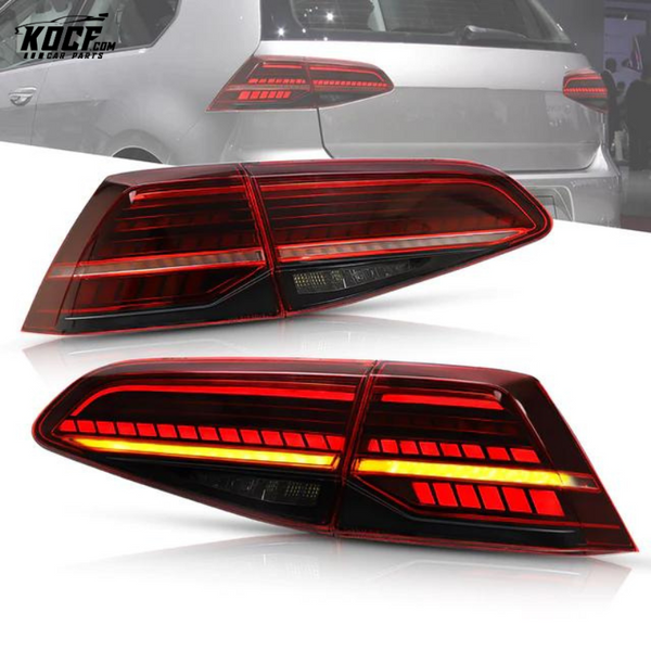 LED Tail lights For 2015-2021 Volkswagen Golf 7 MK7 MK7.5 Fits Hatchback