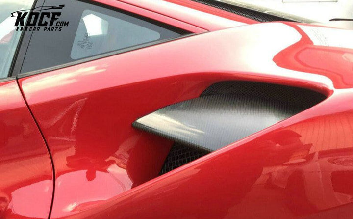 FERRARI 488 GTB N TYPE SIDE AIR VENTS SCOOP (ALSO FIT SPYDER)