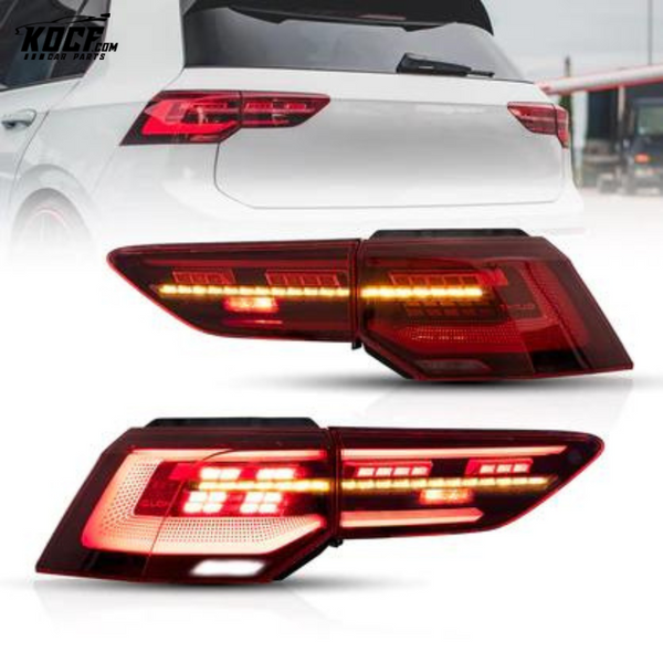 LED Tail Lights For Volkswagen Golf Mk8 2020 2021 2022 2023 Rear Lamps Assembly