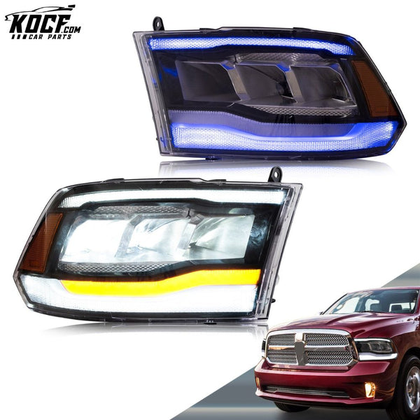 LED Headlights For RAM 1500 2500 3500 2009-2018 Front Lights Assembly