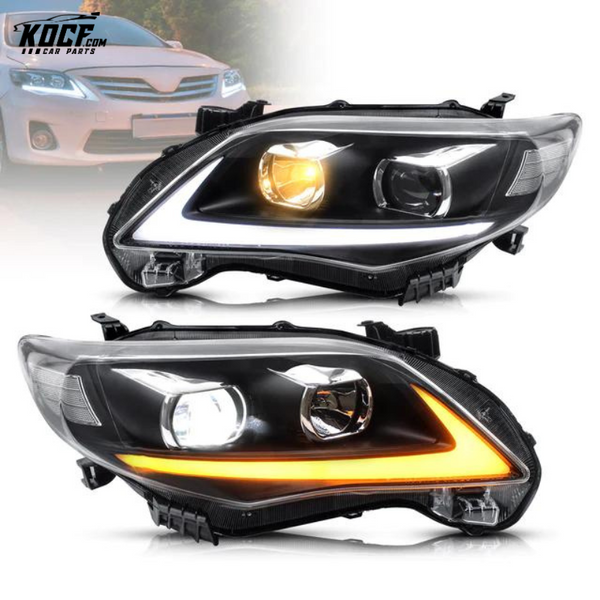 LED Headlights For 2011 2012 2013 Toyota Corolla aftermarket Front lamps