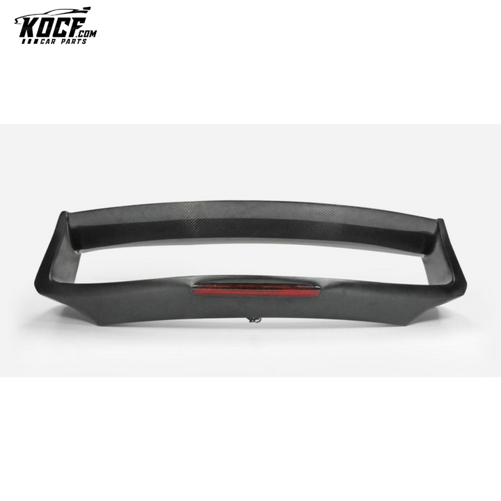 09 ONWARDS 370Z Z34 AM STYLE REAR WING (WITH BRAKE LIGHTS) FIBERGLASS - USA WAREHOUSE