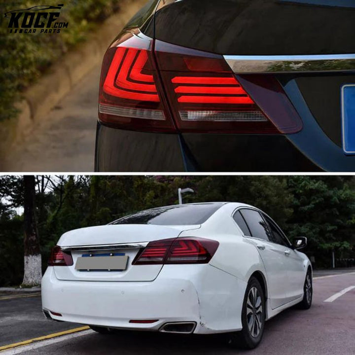 LED Tail lights Fits Honda Accord 9th Gen 2013-2015 With Sequential Indicators rear lights